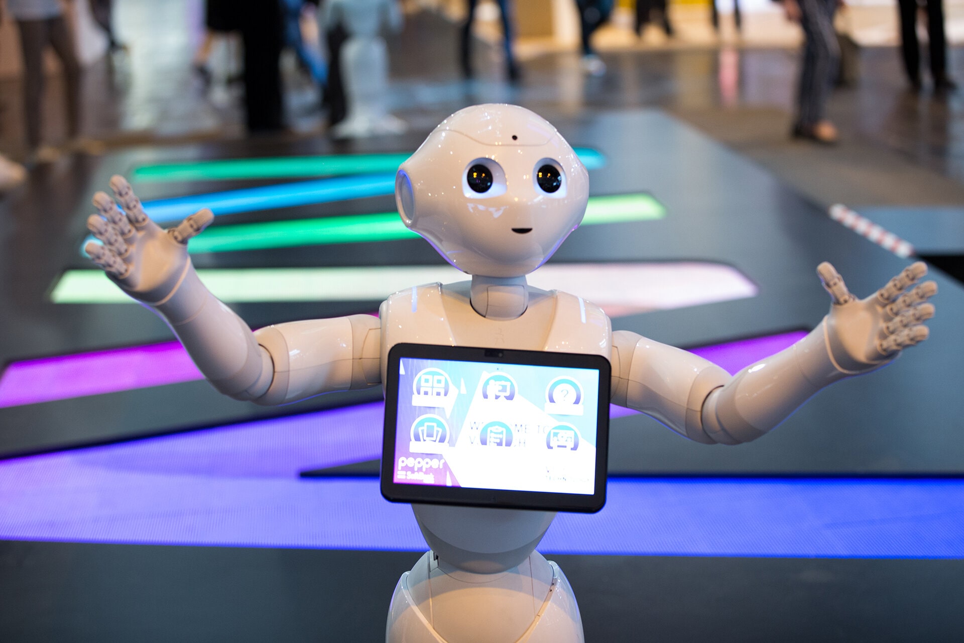 Pepper, a semi-humanoid robot, used by several EuroTech Universities