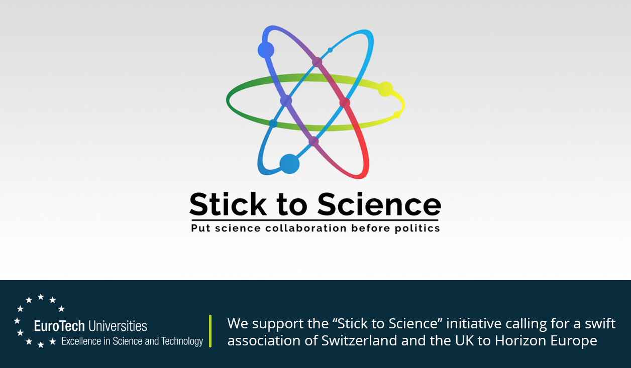 EuroTech Universities Alliance supports the "Stick to Science" initiative
