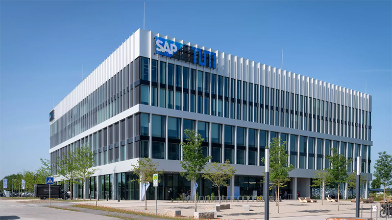 The new joint research building of SAP and TUM on the Garching campus. Photo: Andreas Heddergott / TUM