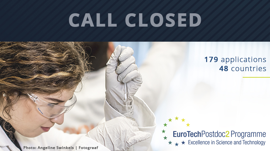 EuroTechPostdoc2 Programme: 2nd call closed