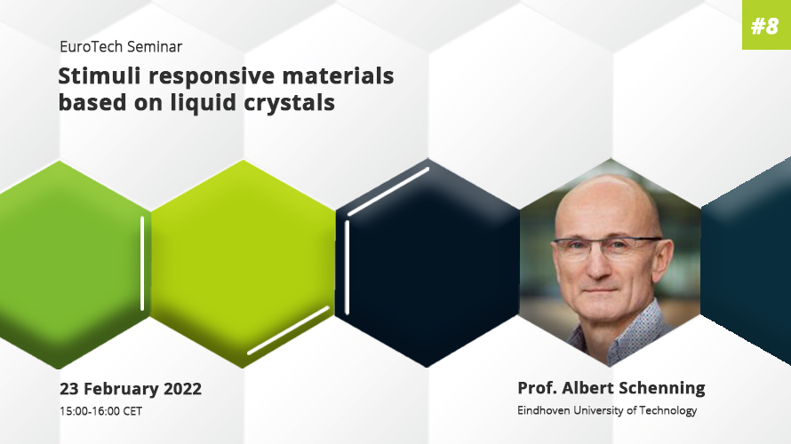 Announcement of the next speaker of the EuroTech Chemistry & Chemical Engineering series - Professor Albert Schenning, TU/e