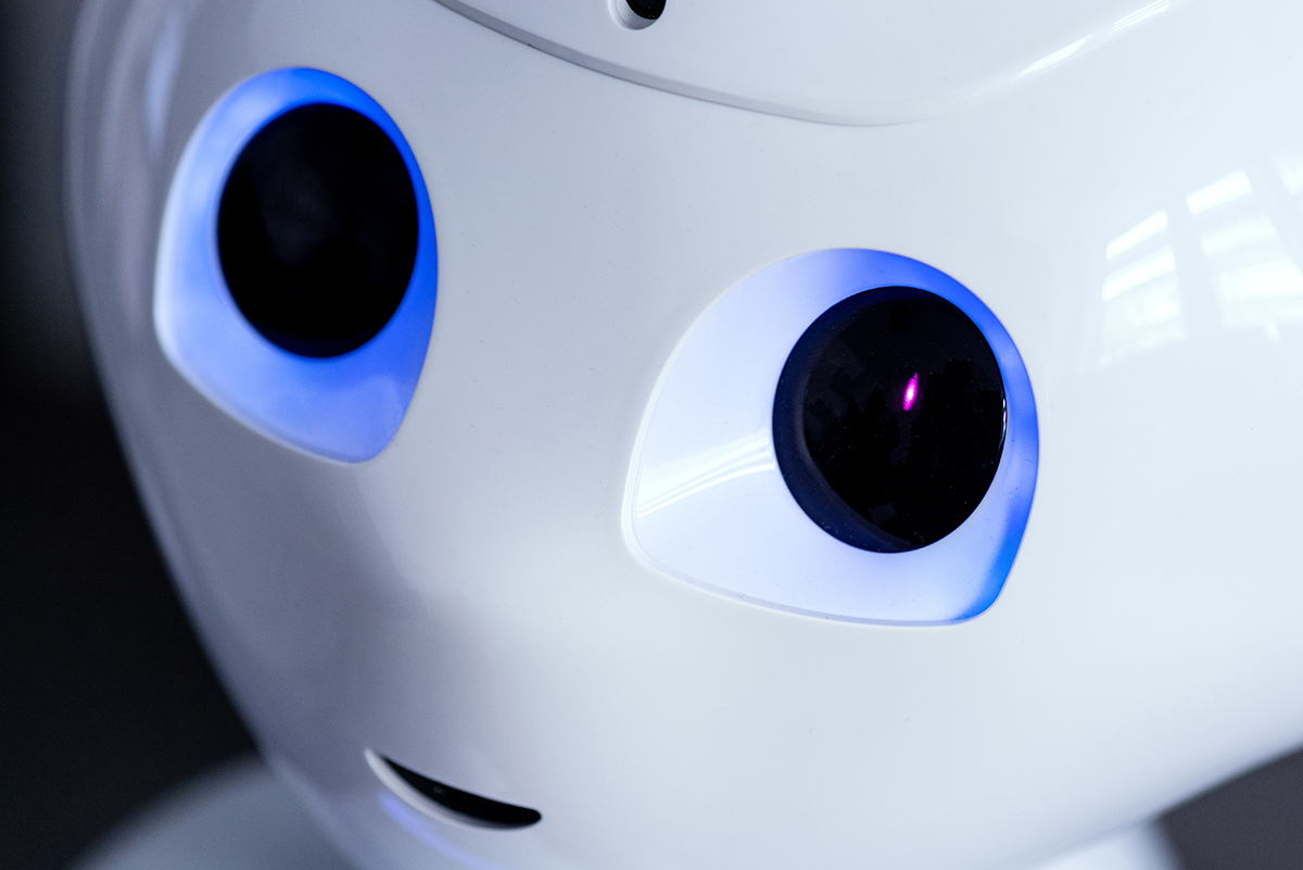 Robot "Pepper" at Institute for Cognitive Systems (ICS), Prof. Gordon Cheng , Technical University of Munich. Photo: Uli Benz / TUM