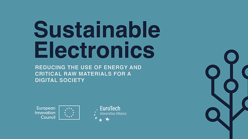 Illustrative banner for EIC-EuroTech workshop on sustainable electronics